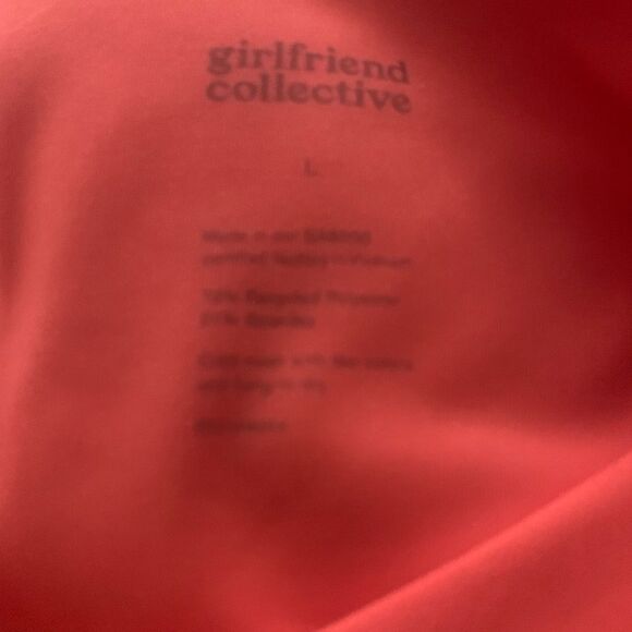 Girlfriend Collective tart orange crop leggings - Picture 7 of 8